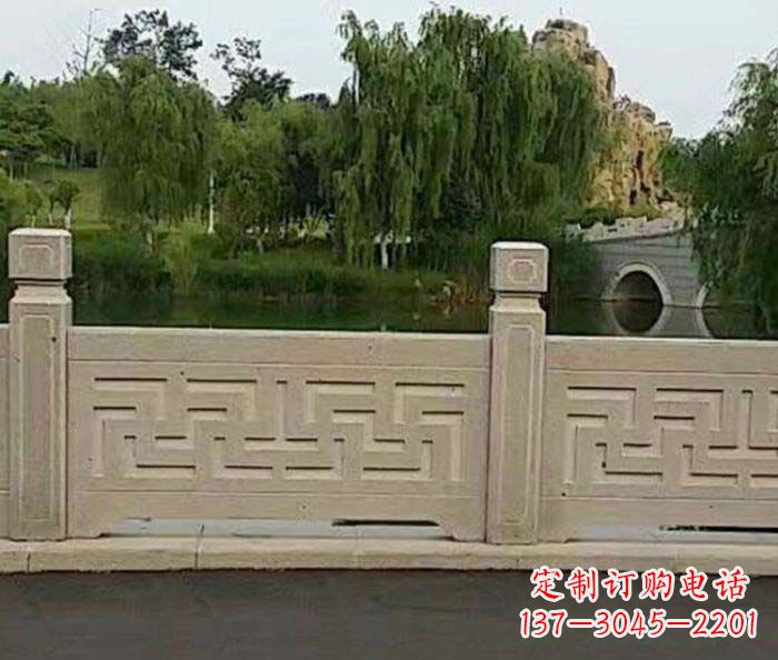 仙桃园林景观大理石栏板石雕 (4)