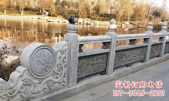 仙桃园林景观大理石栏板石雕 (10)
