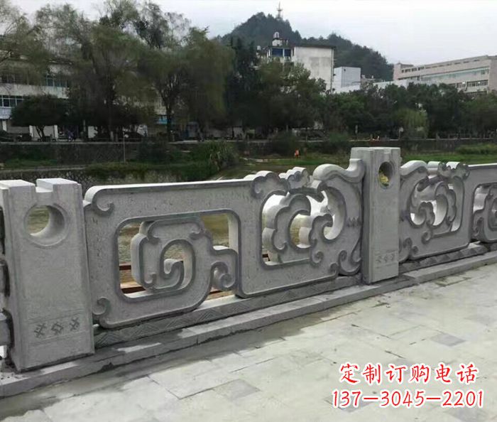 仙桃园林景观仿古石雕栏板_1