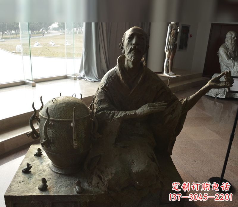 仙桃张衡铜雕