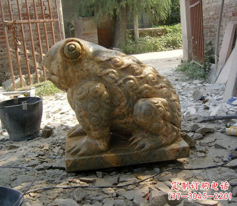 仙桃招财青蛙石雕