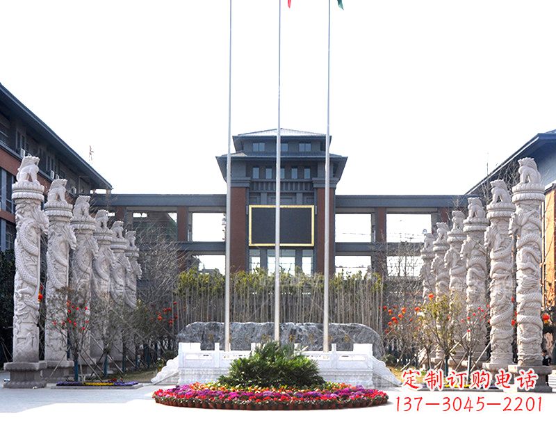 仙桃中国华表雕塑-校园园林广场景观装饰雕塑