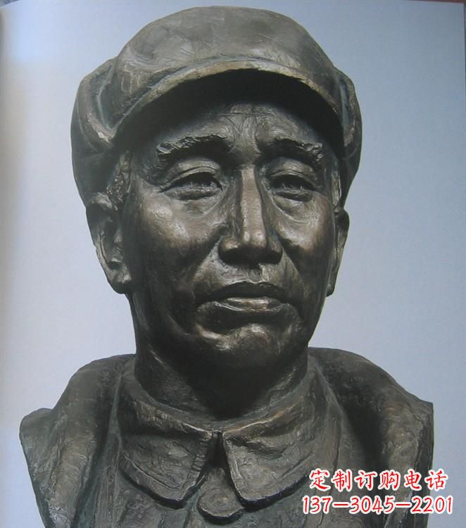 仙桃朱德胸像铜雕