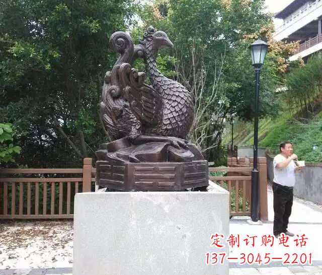 仙桃朱雀神兽雕塑
