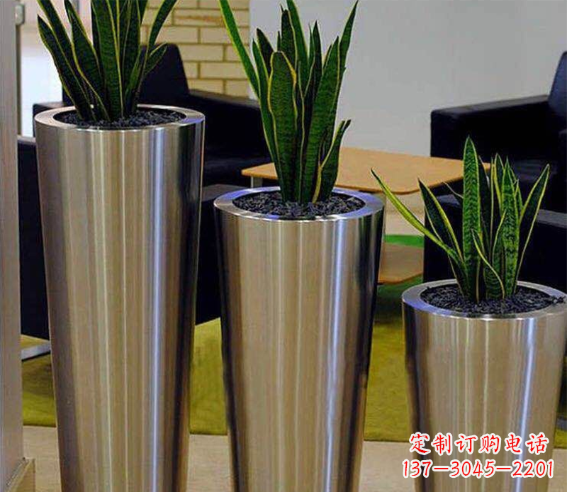 仙桃不锈钢花盆广场雕塑